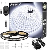 Onforu White LED Strip Lights, 32.8ft Super Bright Dimmable Tape Light Kit, 600 LEDs Daylight Bri...