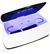 Professional Nail Tool Sterilizer Box, 1L Large Capacity USB Portable Cleaning Case for Home Salo...