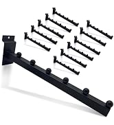 Suntree 12 Inch Waterfall Slatwall Hooks, 12-PC, Slatwall Accessories, SlatwallHooks and Hangers,...