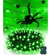 Kelumi Halloween Lights Battery Operated, Green Fairy Lights with Timer Waterproof 9.8ft 30 LED H...