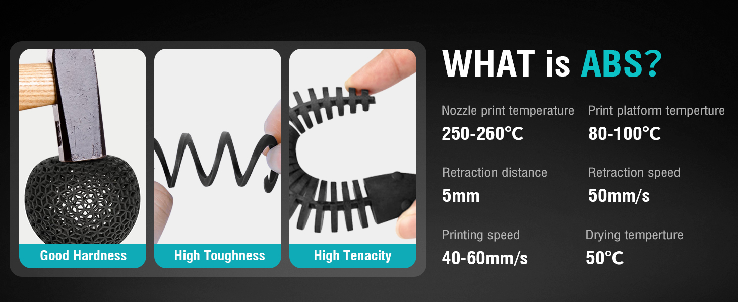 SUNLU ABS Filament 1.75mm 3D Printer Filament