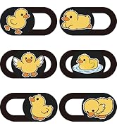 PRESSINART 6Pcs 6 Styles Duck Cute Laptop Camera Cover Privacy Guard Accessories, 0.04 Inch Ultra...