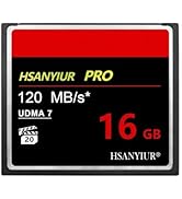 HSANYIUR 16GB UDMA High Speed,Original CF Card Camera Memory Card for Professional Photographer,V...