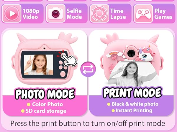 Kids Camera Instant Print