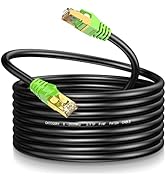 LEKVKM Cat8 Ethernet Cable 15Ft S/FTP Outdoor&Indoor Heavy Duty High Speed Cat8 LAN Network Cable...