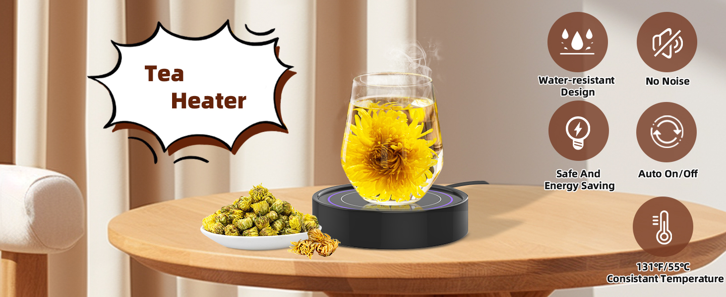 tea heater warmer plate