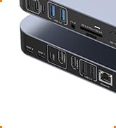 TobenONE 18-in-2 Docking Station Dual Monitor for MacBook Pro/Air M5/M4/M3/M2/M1 Pro/Max, Plug an...