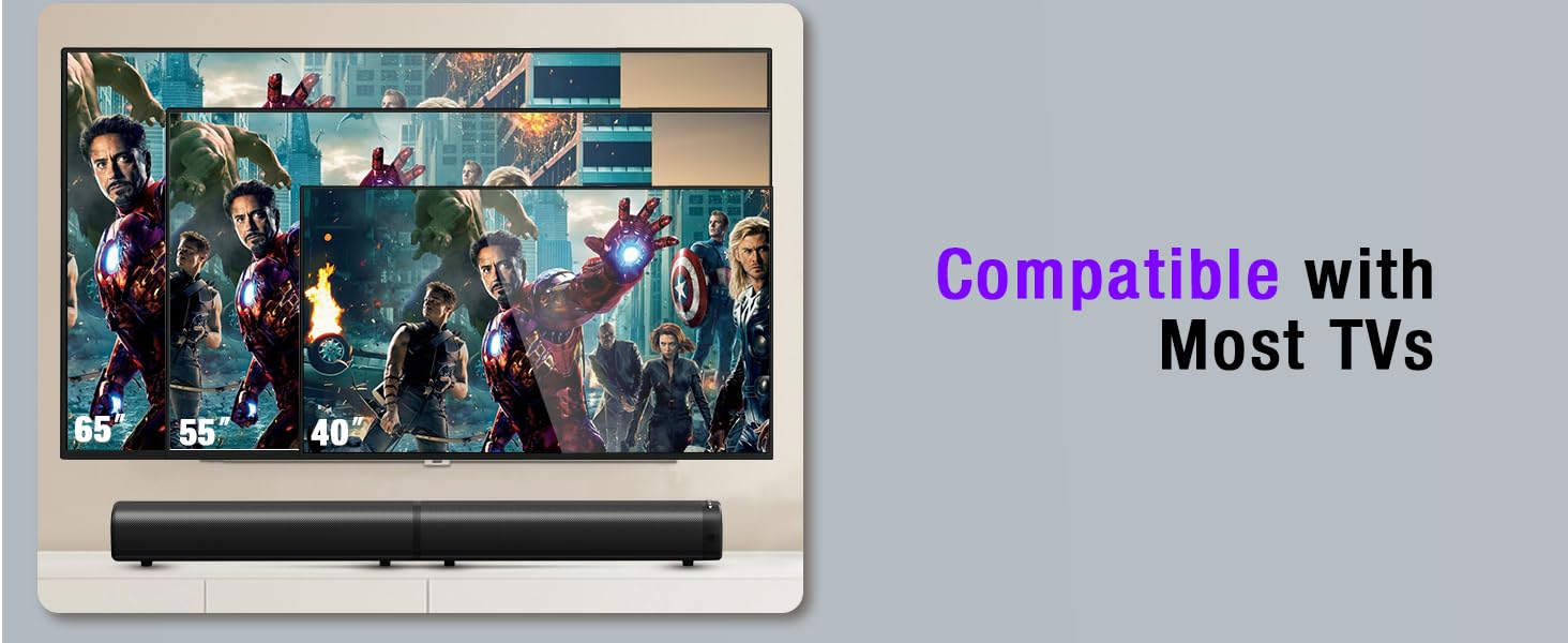 Sound bar Compatible with Most TVs
