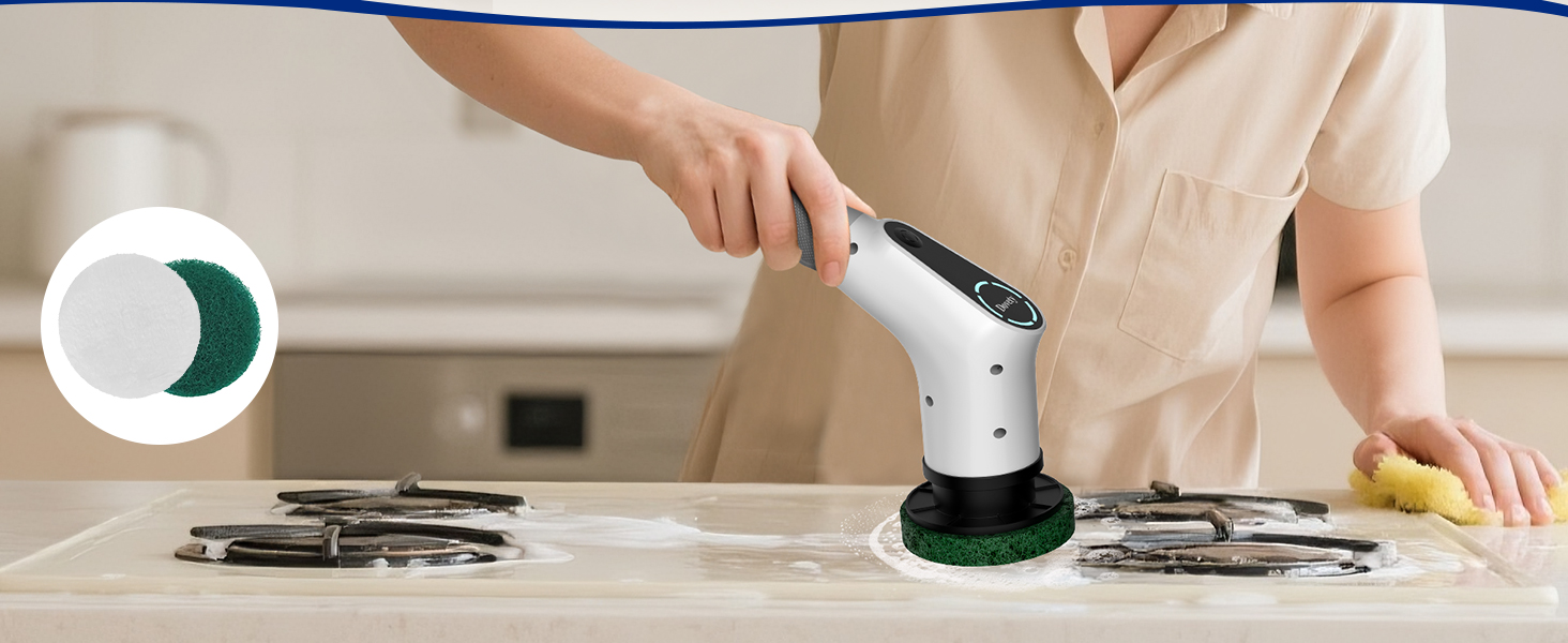 Electric spin scrubber