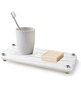 NAWTOR Home Sink Caddy, Instant Dry Kitchen Bathroom Sink Organizer, Sponge Holder Diatomaceous E...