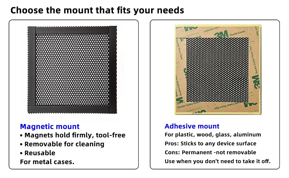 Choose the mount that fits your needs