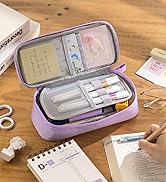 purple pencil pen case