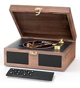 CD Player with Built-in Speakers Portable with Bluetooth Input&amp;Output Nostalgic Desktop CD Player...