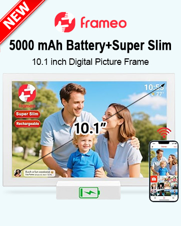 battery digital photo frame frameo