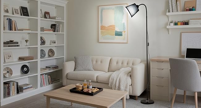Adjustable floor lamp gooseneek floor lamp standing lamp for living room small floor lamp