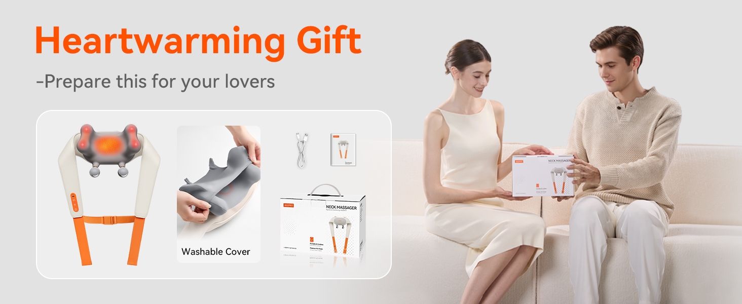 IKEEPFIT Cordless Neck Massager with Heat