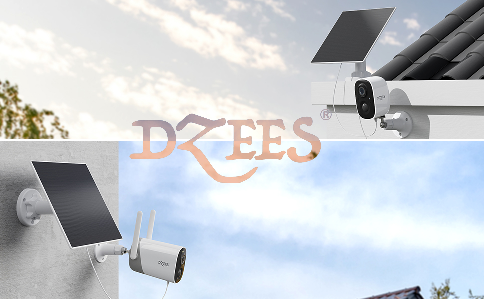 dzees camera solar panel