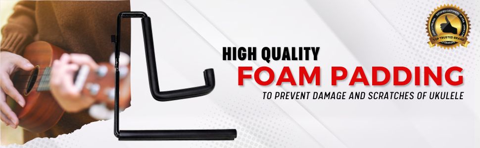 Ukulele Stand, A Frame Foldable Ukulele Holder, Floor Stand for Uku, Violin, Mandolin