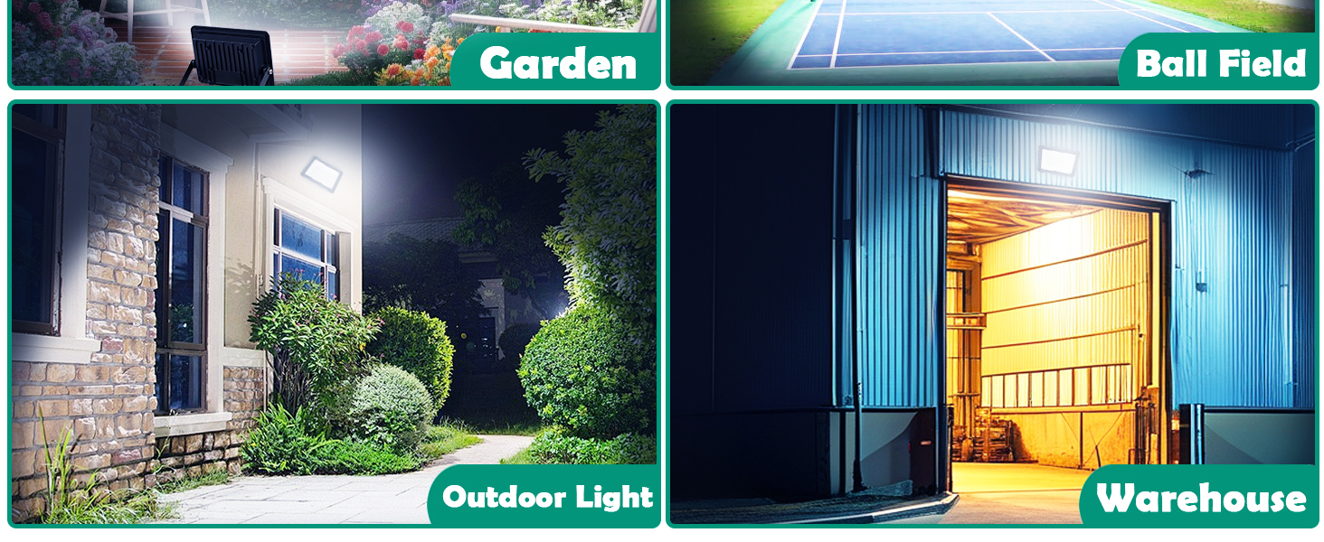 30W LED Flood Light 5000K Daylight White Outdoor Light