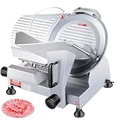 VEVOR Commercial Meat Slicer, 10 inch Electric Food Slicer, 240W Frozen Meat Deli Slicer, Premium...