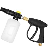 DERASL High Pressure Washer Gun with Foam Cannon, 1/4" Quick Connector Snow Foam Lance, 4000 PSI ...