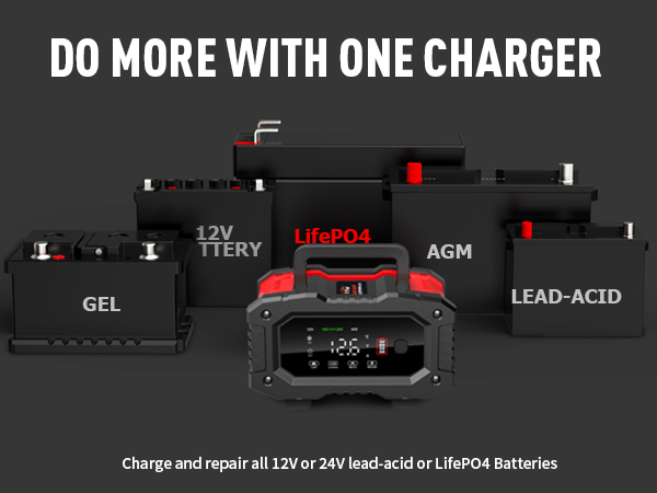 Lifepo4 Float Fully-Automatic Smart Charger