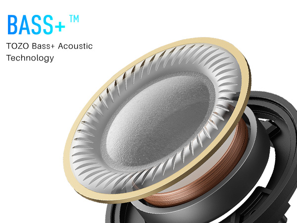 Dynamic driver diaphragm structure for balanced bass and clear sound in TOZO A1 wireless earbuds