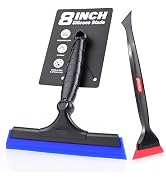 EHDIS Window Tint Tool Mini Quarter Window Squeegee 8 inch Silicone Squeegee Kit for Front Window...