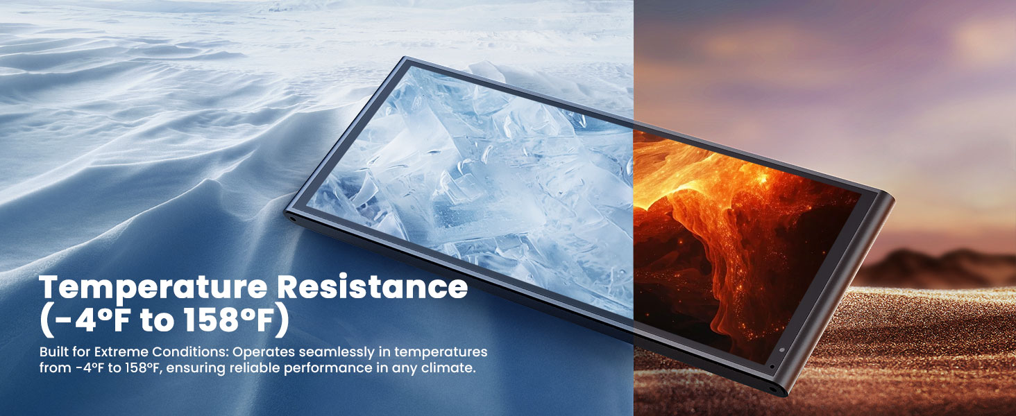 Temperature Resistance (-4°F to 158°F)