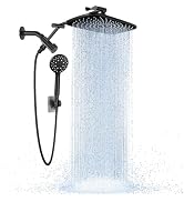 Veken Wide Rain Shower Head with 6 Modes Handheld Water Spray,High Pressure Showerhead Combo with...