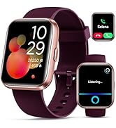 Smartwatch for Women, Compatible with Android &amp; iPhone, 1.8'' Fitness Tracker Watch with Alexa, C...