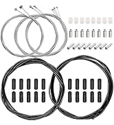 weideer Bicycle Brake Cable and Bicycle Shift Derailleur Cable Kit Universal Bike Brake &amp; Shift C...
