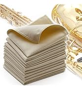 AAwipes Sax Cleaning Cloths (Yellow, Ultrafine, 7.5"x7.5", 10 Packs) Premium Microfiber Cloths fo...