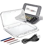 Vranzoral New 3DS XL Clear Case,Crystal Transparent Hard Shell for New 2015 Nintendo 3DS XL LL(Ne...