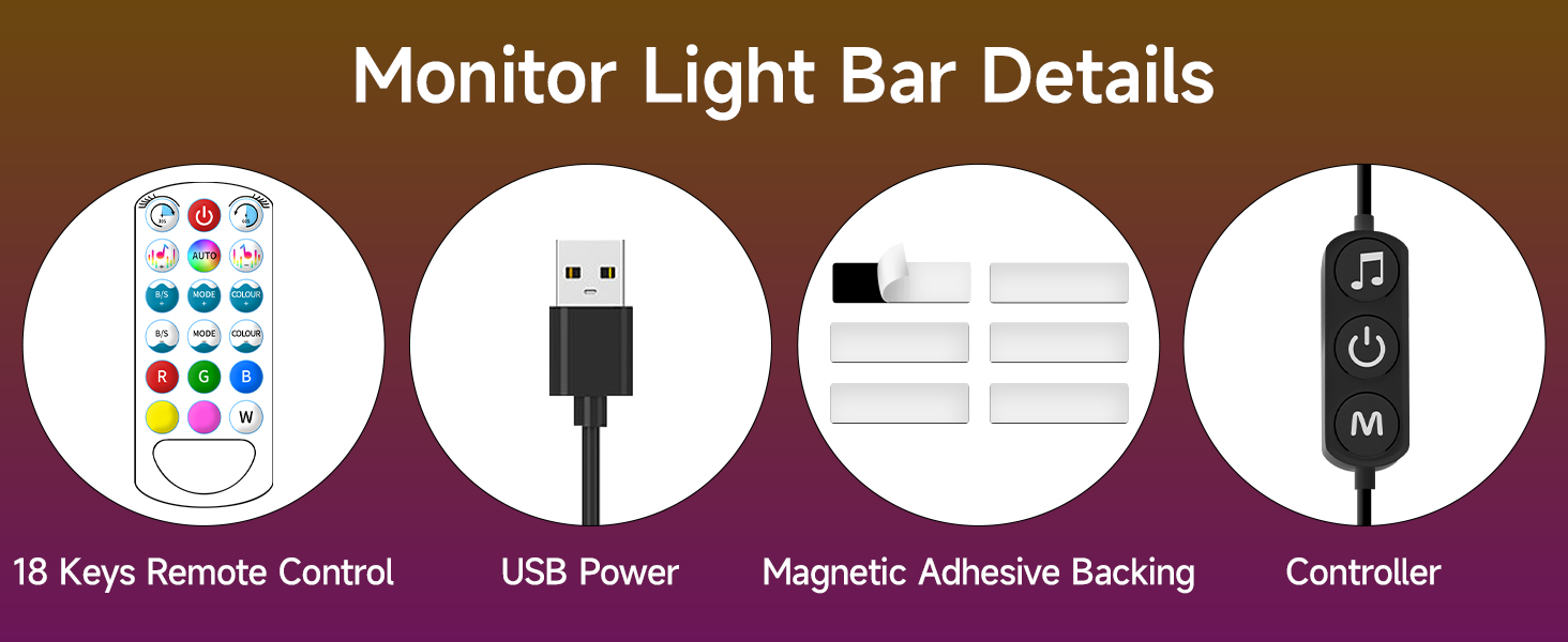 Monitor Light Bar Details