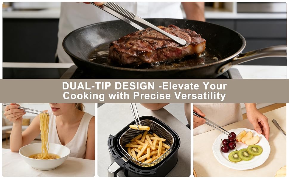 DUAL-TIP DESIGN -Elevate Your Cooking with Precise Versatility