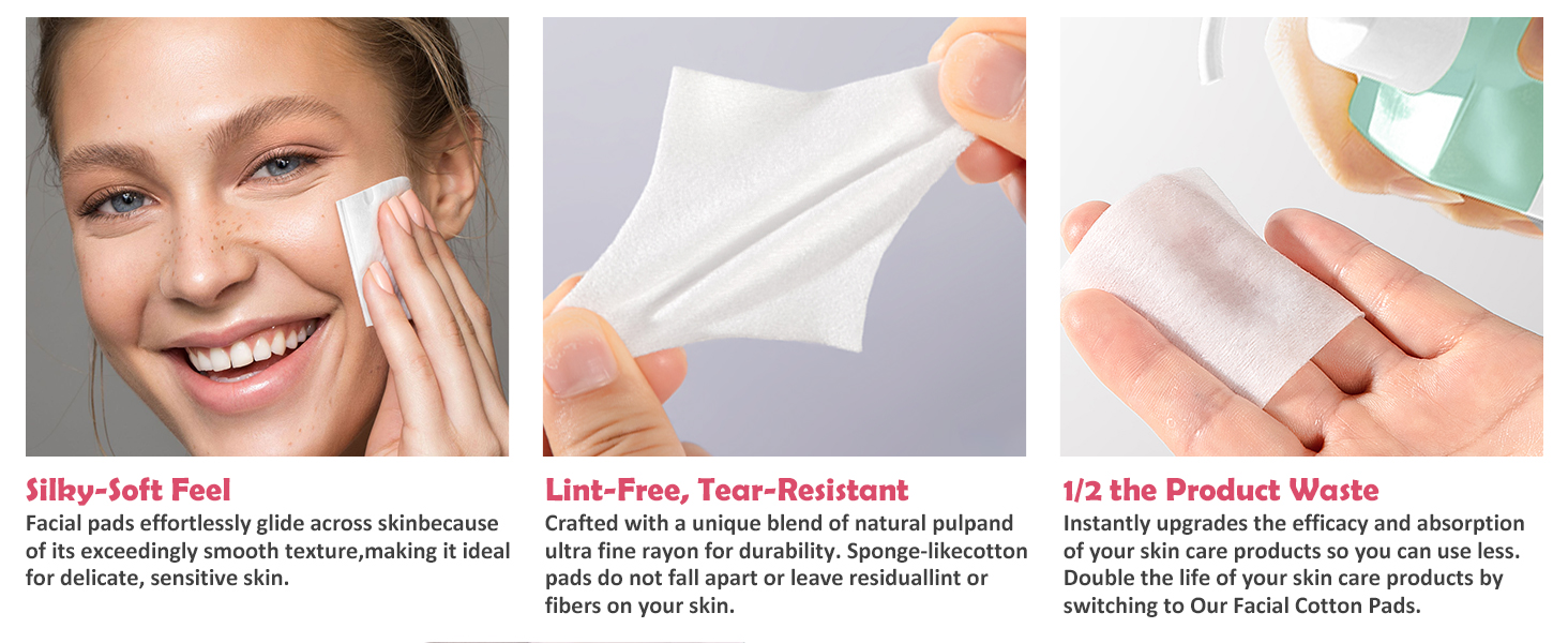 Silky Soft Feel, Lint-Free, Tear-Resistant, 1/2 the Product Waste
