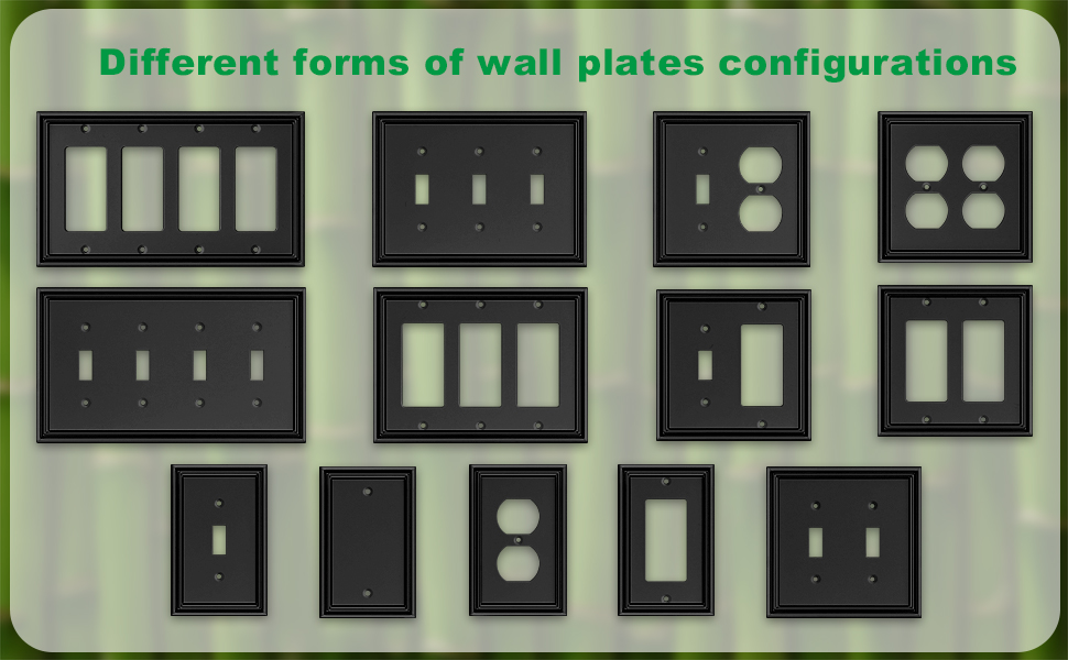 Black wall plates