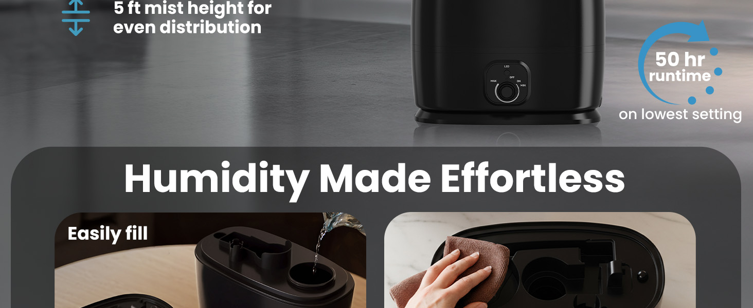 Everlasting Comfort 6L Humidifiers for Bedroom