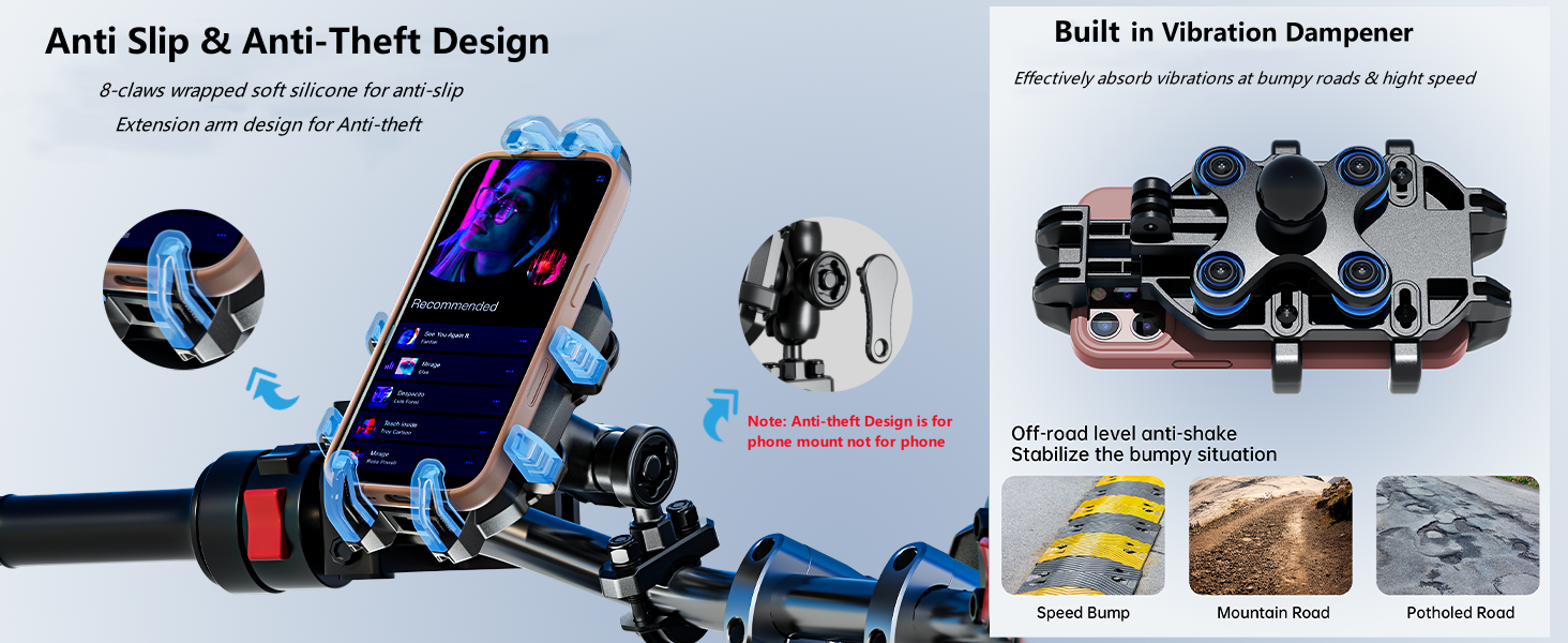 phone holder for motorcycle