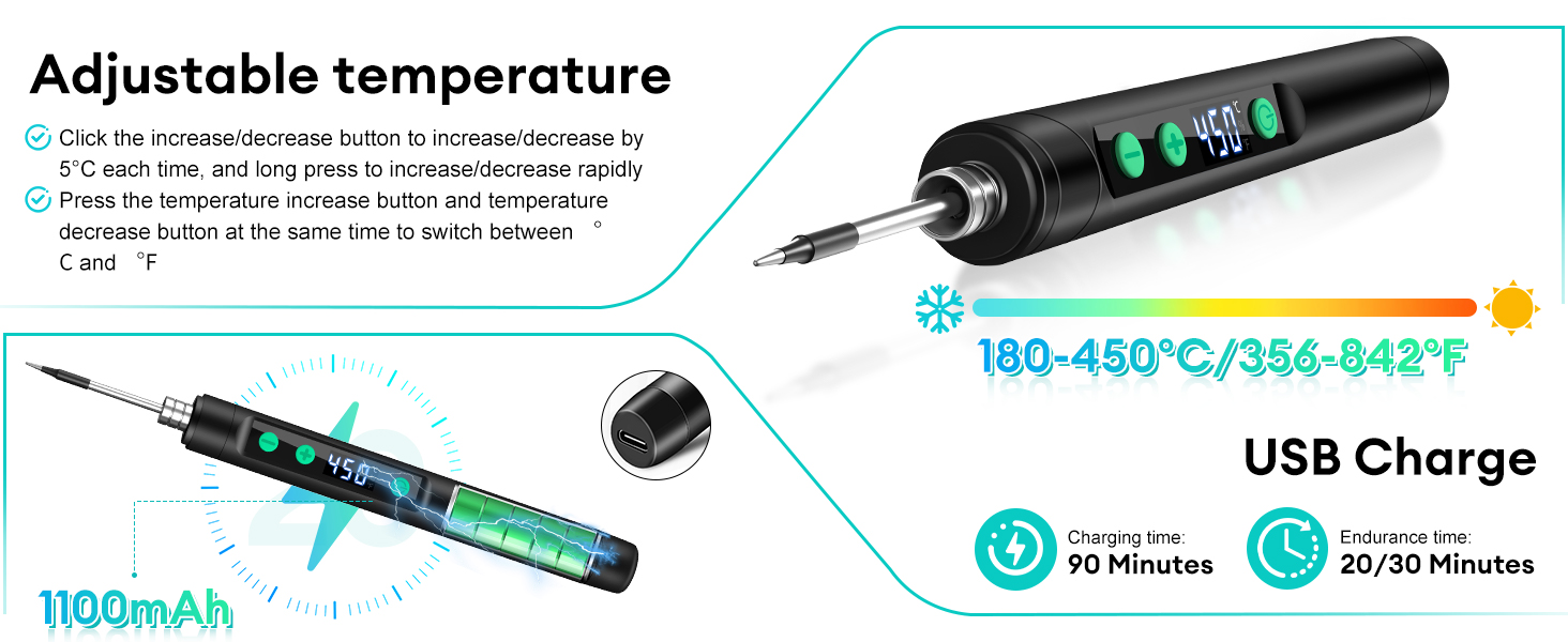 Cordless Soldering Iron Kit