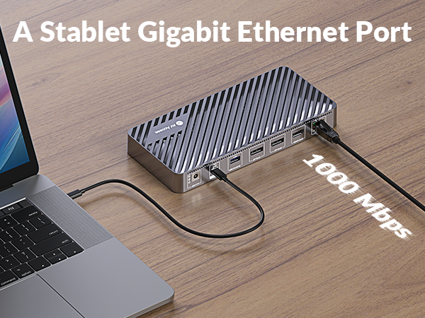 docking station triple monitor with 100w charging
