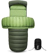 ATEPA Down Sleeping Bag for Adults, Recycled Ultralight 35°F 40°F 45°F 50°F 650FP / 700FP 3 Seaso...