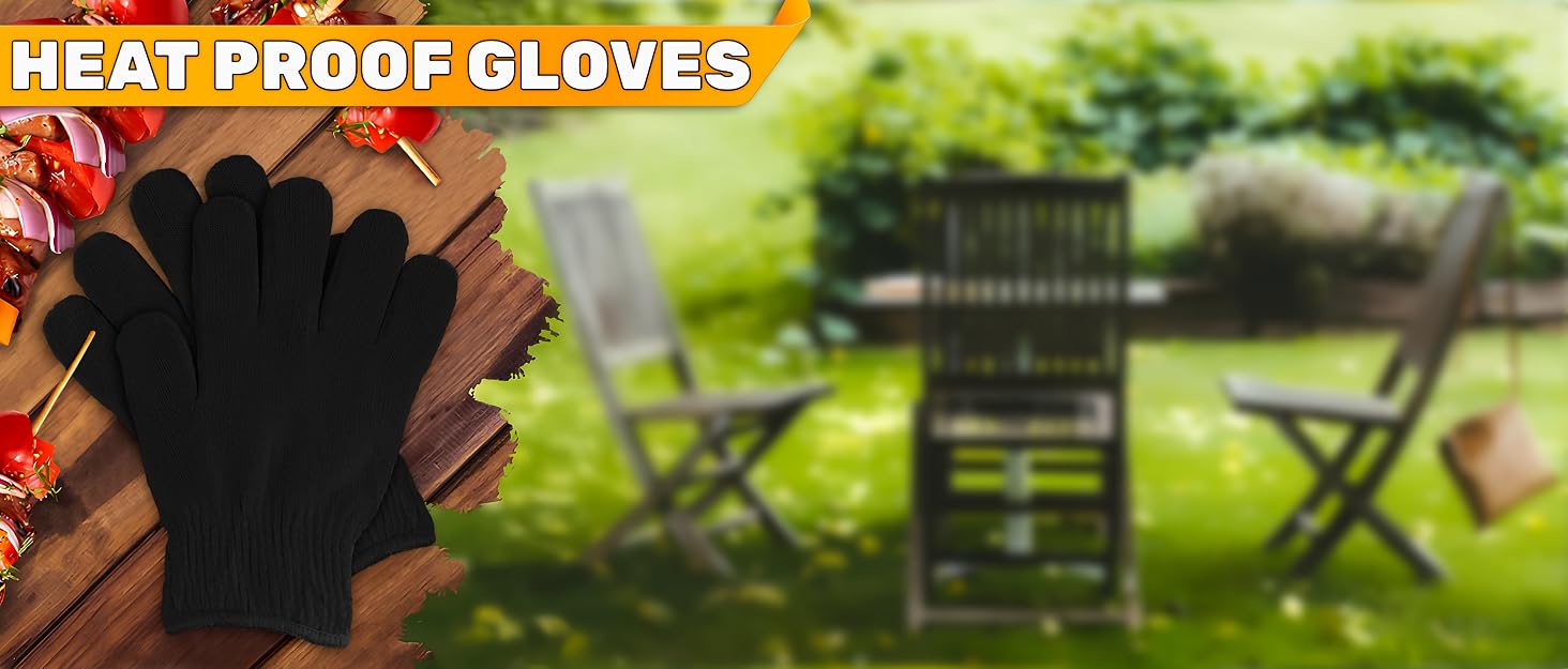 heavy duty oven mitts heated fingerless gloves oven gloves with fingers 500 degrees camping gloves