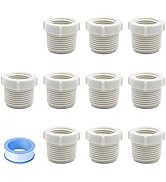 HayEastdor 10PCS 3/4 Inch Male Thread to 1/2 Inch Female Threaded PVC Pipe Bulk Fittings Reducer ...