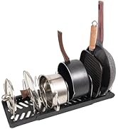 ylmijfe Expandable Pot and Pan Organizers Rack,Pot Lid Organizers,Pot racks,Pot holder,Stainless ...