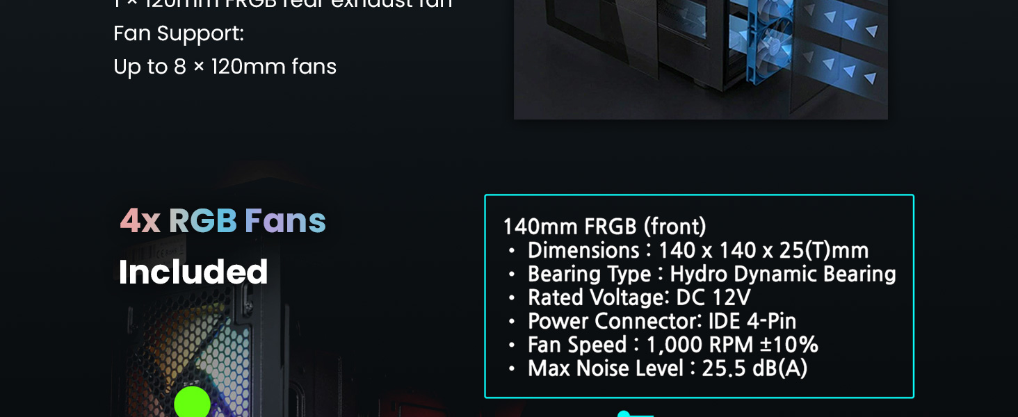 Zalman S6 ATX Mid Tower RGB Gaming PC Case