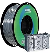 YOUSU Silk TPU Filament 1.75mm 95A (42D) Flexible Soft Rubber 3D Printer Filament 1kg Spool (2.2 ...