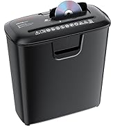 Bonsaii Paper Shredder for Home Use, 8-Sheet StripCut Home Office Shredder, CD/Credit Card Shredd...