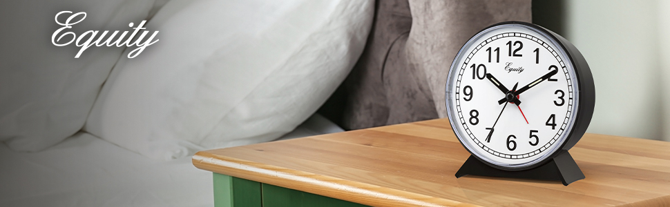 equity, lacrosse, la crosse, 14075, bedside, keywind, keywound, alarm, clock